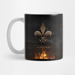 Fleur de lis My Faith is My Strength Mug